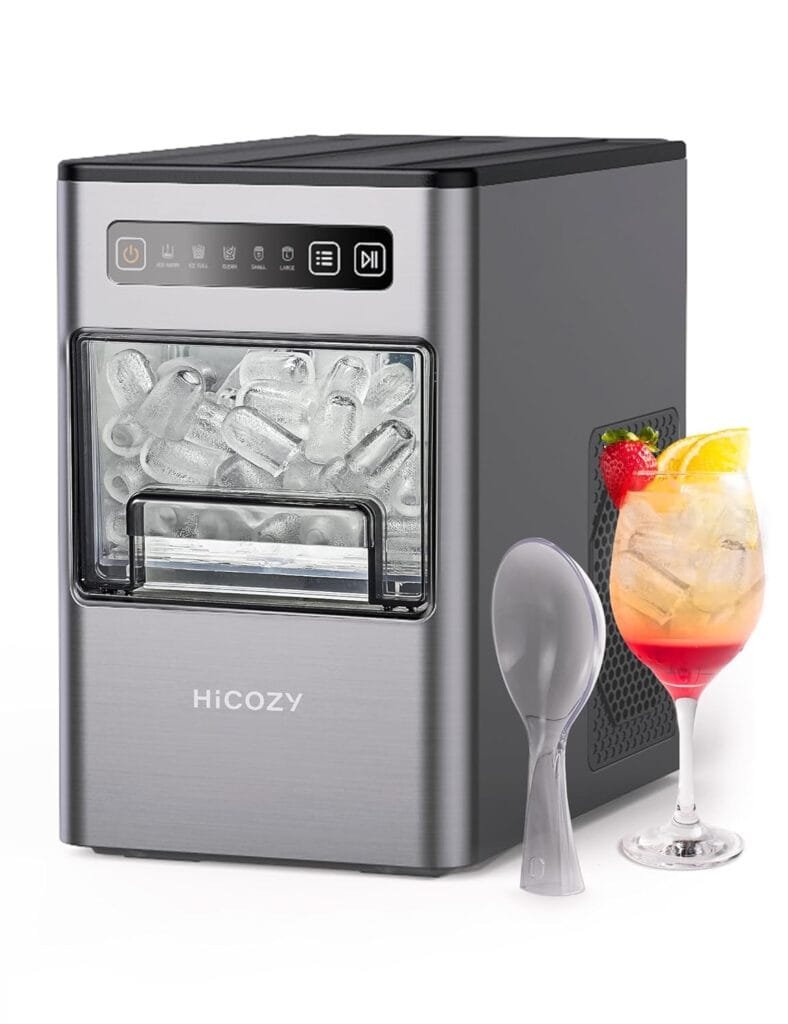 HiCOZY Countertop Ice Maker, Ice in 6 Mins